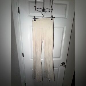 Offline aerie Cream Flared Pants